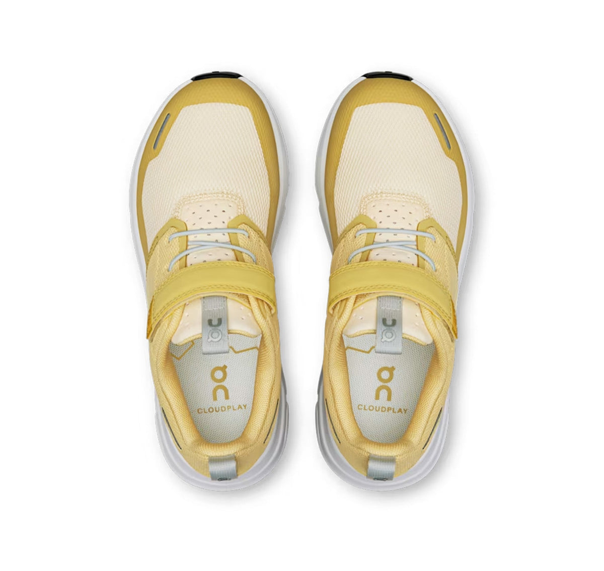 On Little Kids' Cloud Play Citrine/White Athletic Shoes
