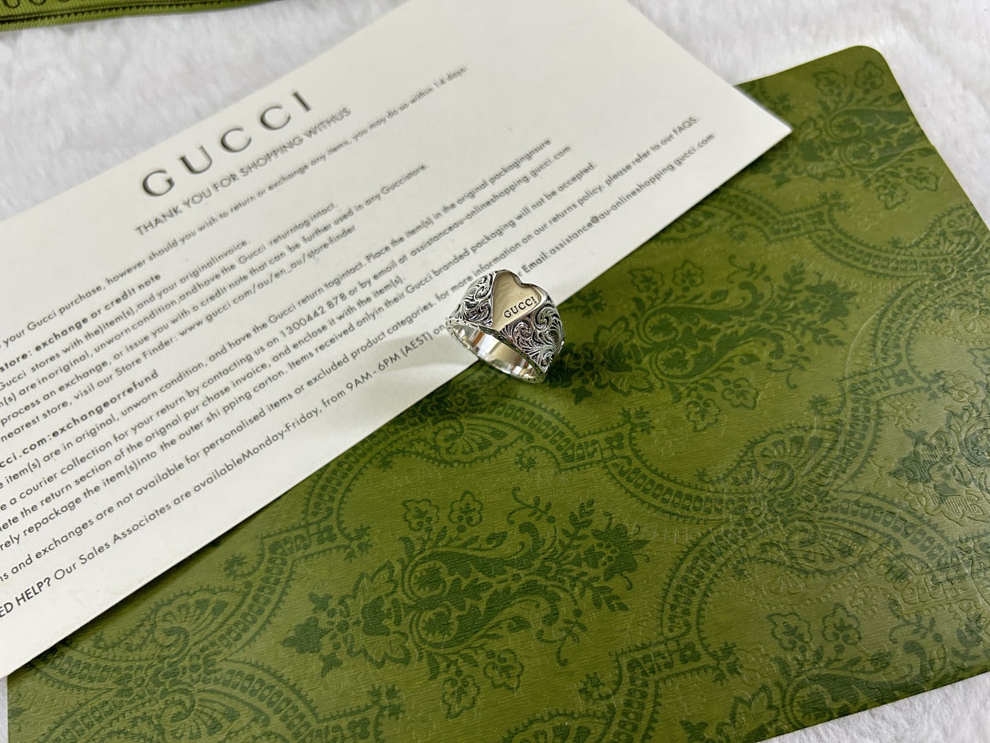Double Gucci Heart Ring