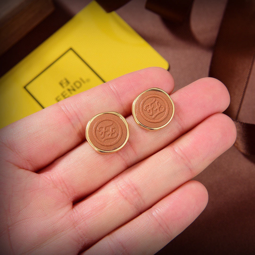 18K Fendi Vintage Color Earrings
