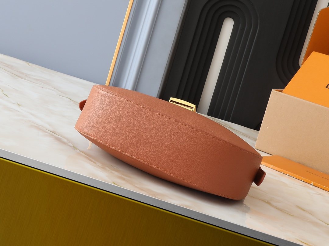 Louis Vuitton Low Key Shoulder Bag in Cognac Brown — detail