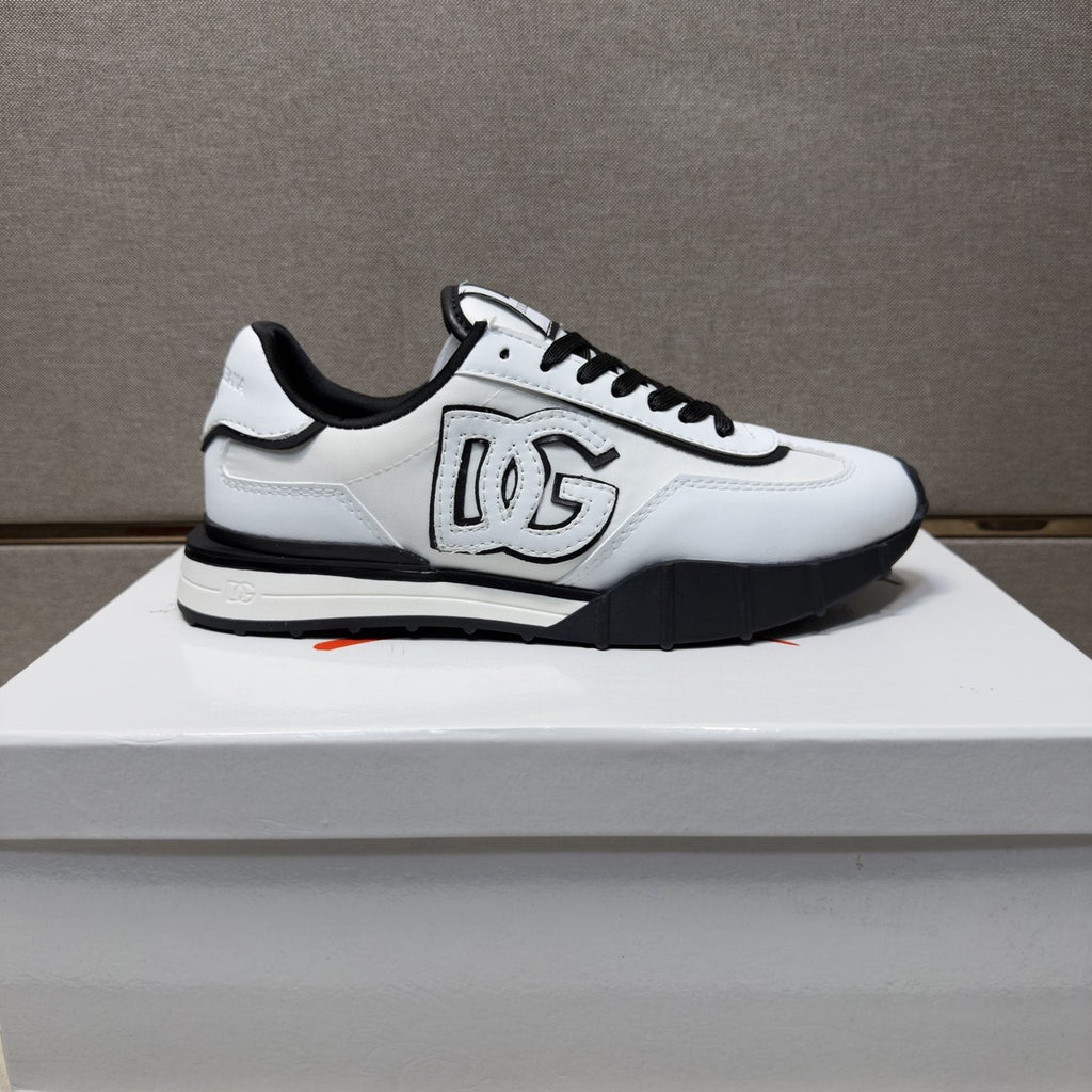 Dolce & Gabbana White DG Low-Top Sneakers — side
