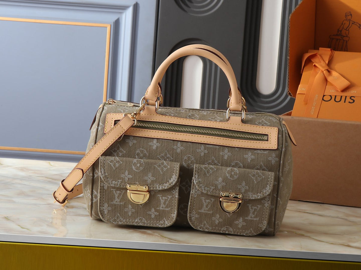 Louis Vuitton Monogram Twin-Pocket Denim Handbag — hero