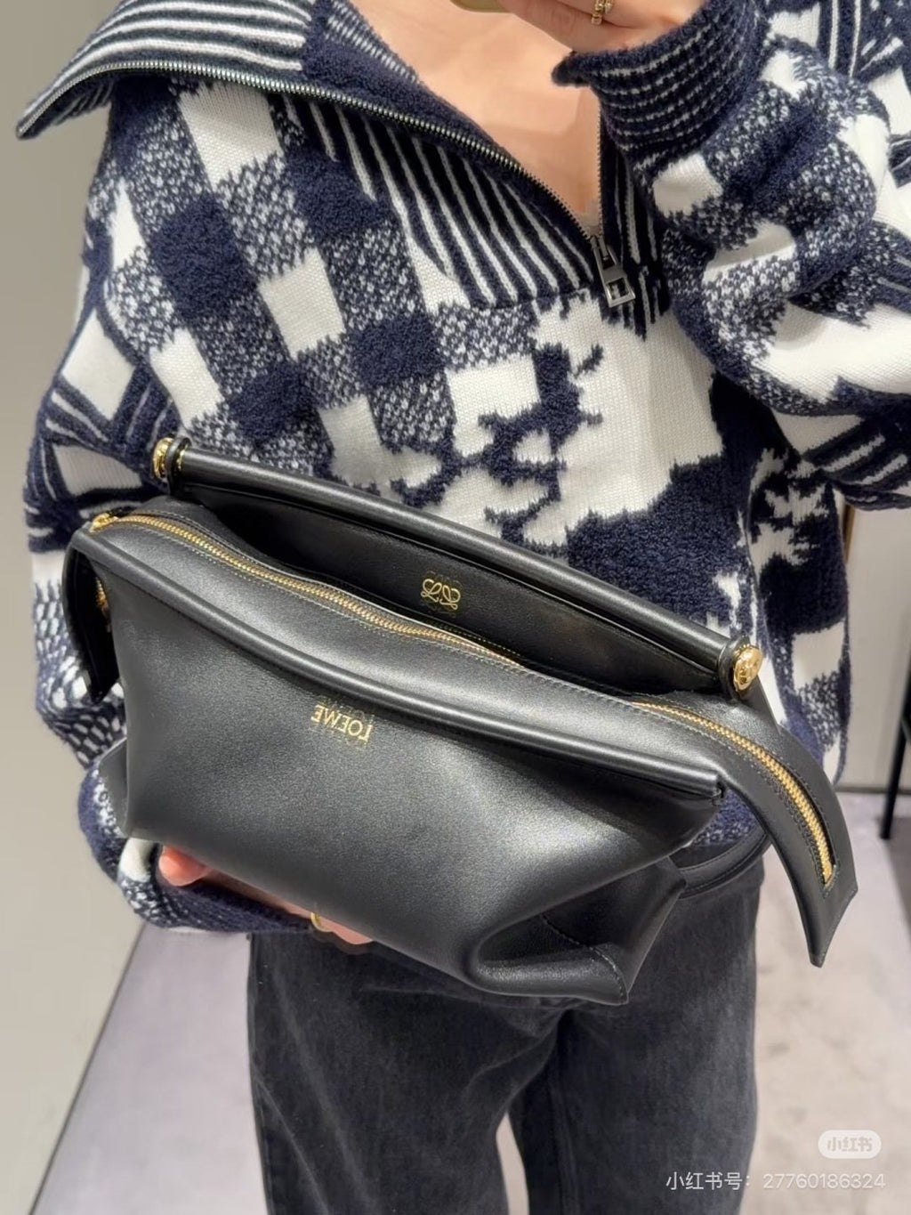 Loewe Whisker Angular Shoulder Bag — model