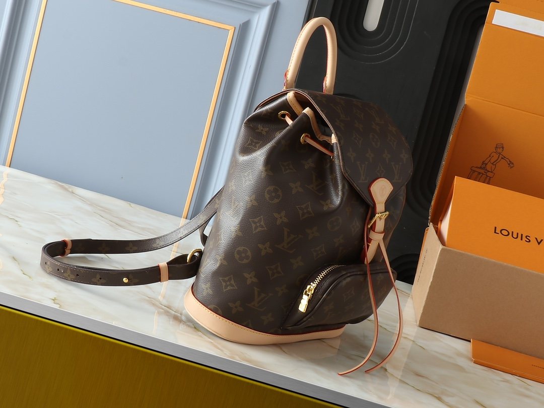 Louis Vuitton Montsouris Monogram Backpack — side