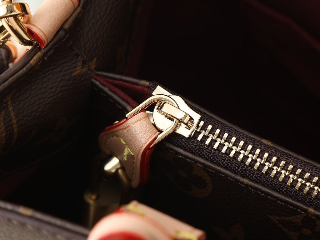 Louis Vuitton Montaigne Monogram Top-Handle Bag — detail