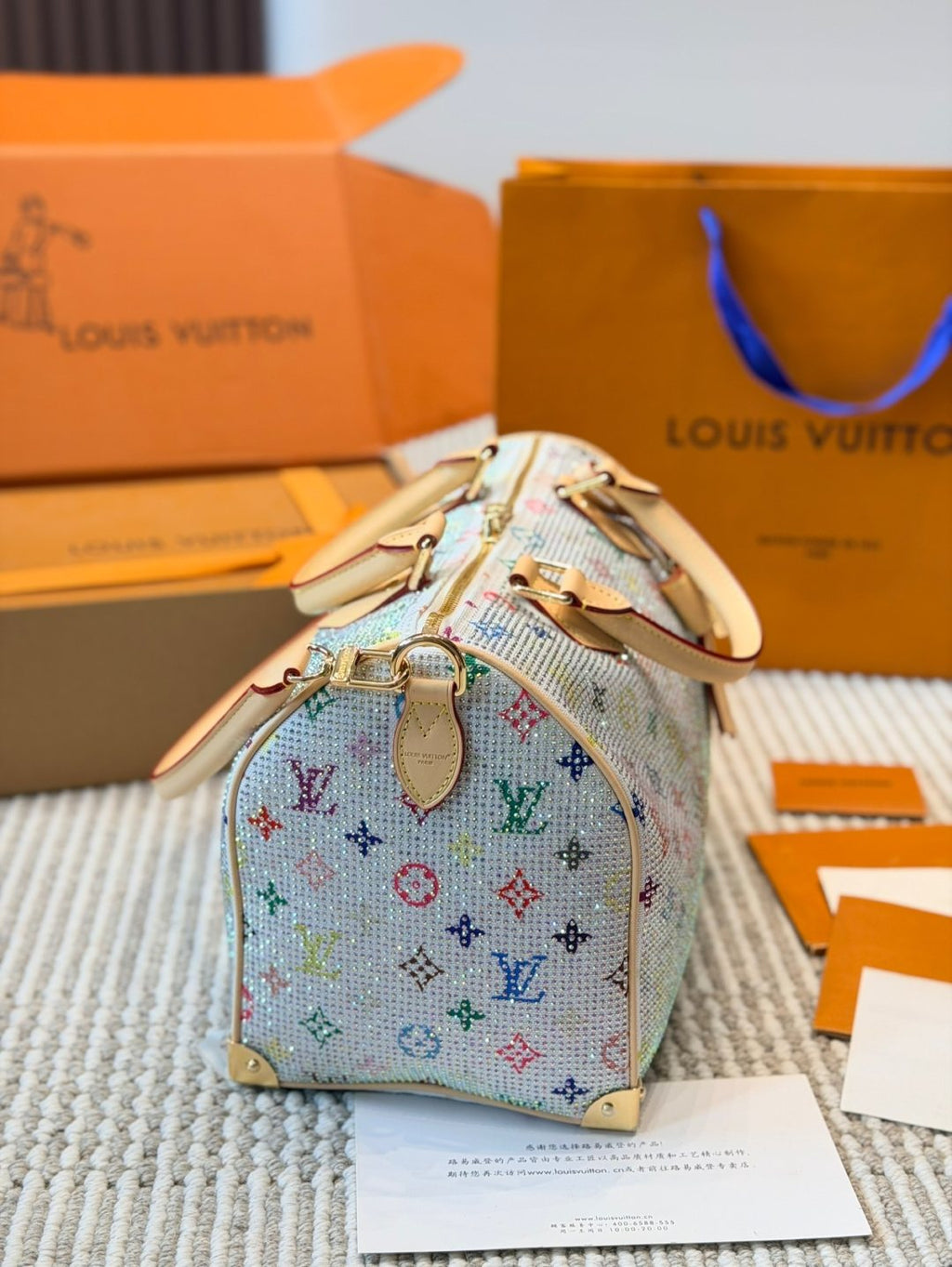 Louis Vuitton Speedy Top-Handle Shoulder Bag — side
