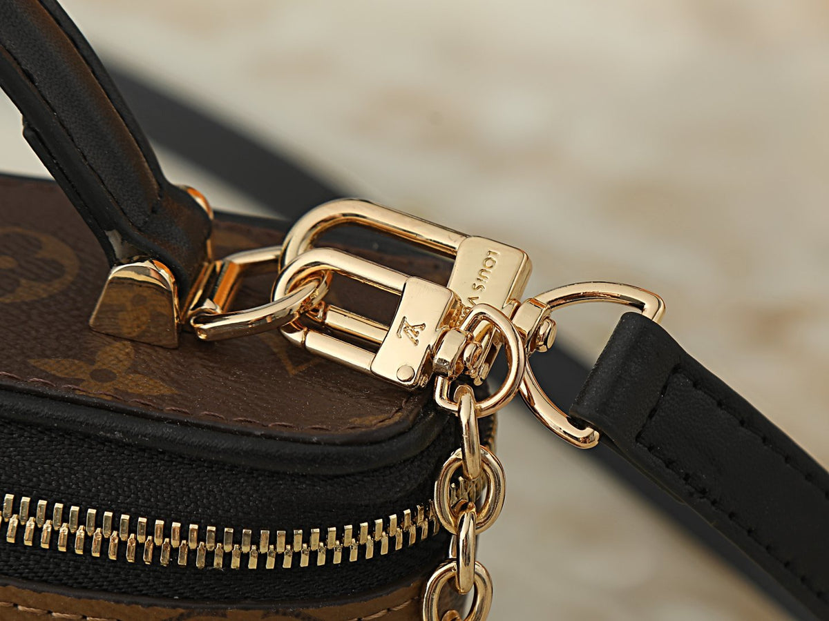 Louis Vuitton Vanity Pouch Monogram Trunk Handbag — detail