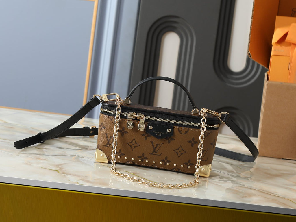 Louis Vuitton Vanity Pouch Monogram Trunk Handbag — hero