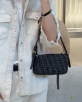 Fendi FF Monogram Zip-Top Shoulder Bag — model