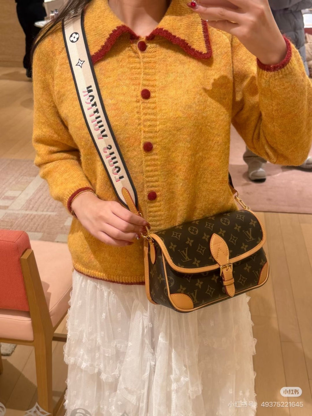 Louis Vuitton Diane Monogram Shoulder Bag — model