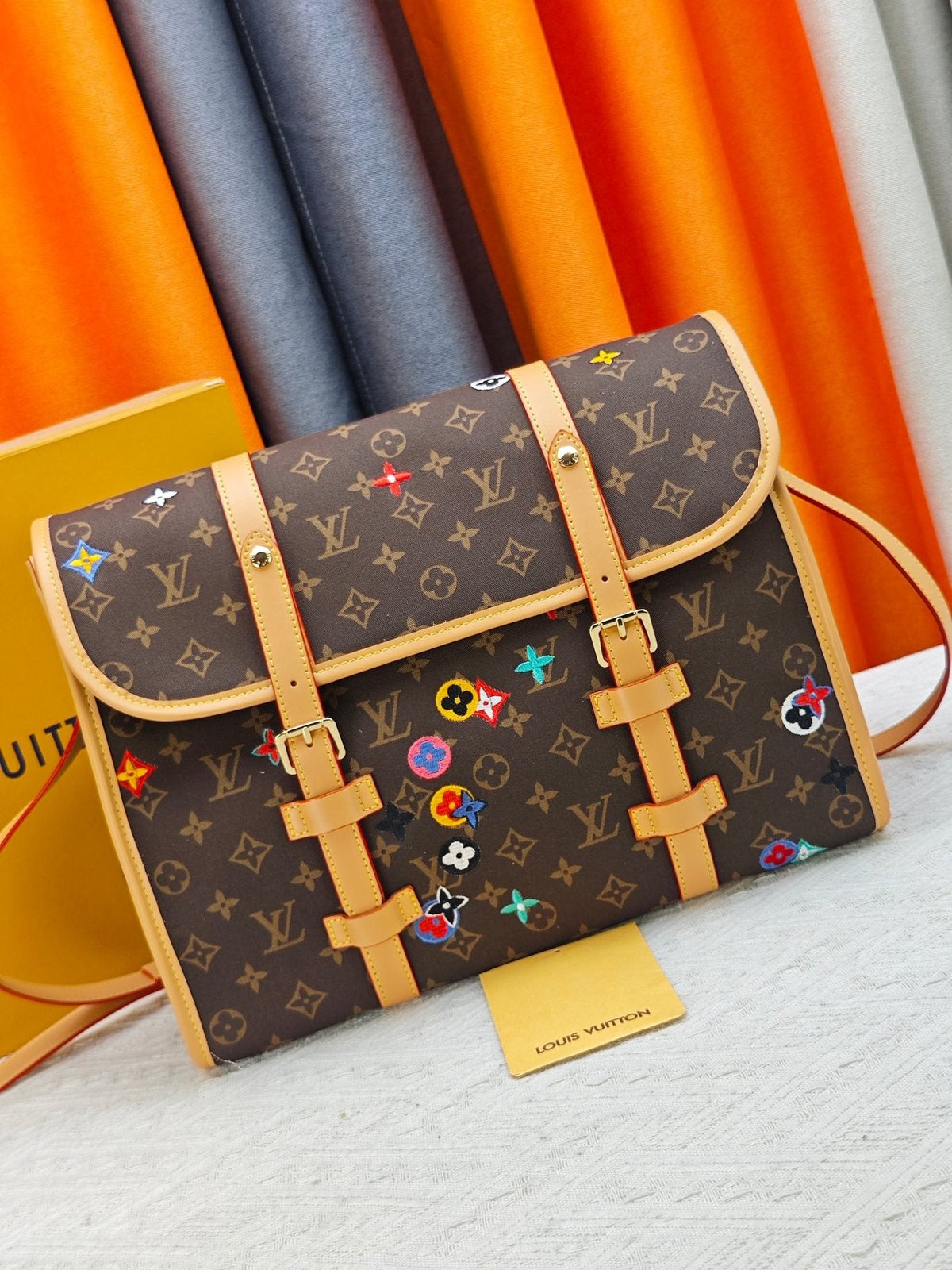 Louis Vuitton Jet Lag Monogram Messenger Bag — front