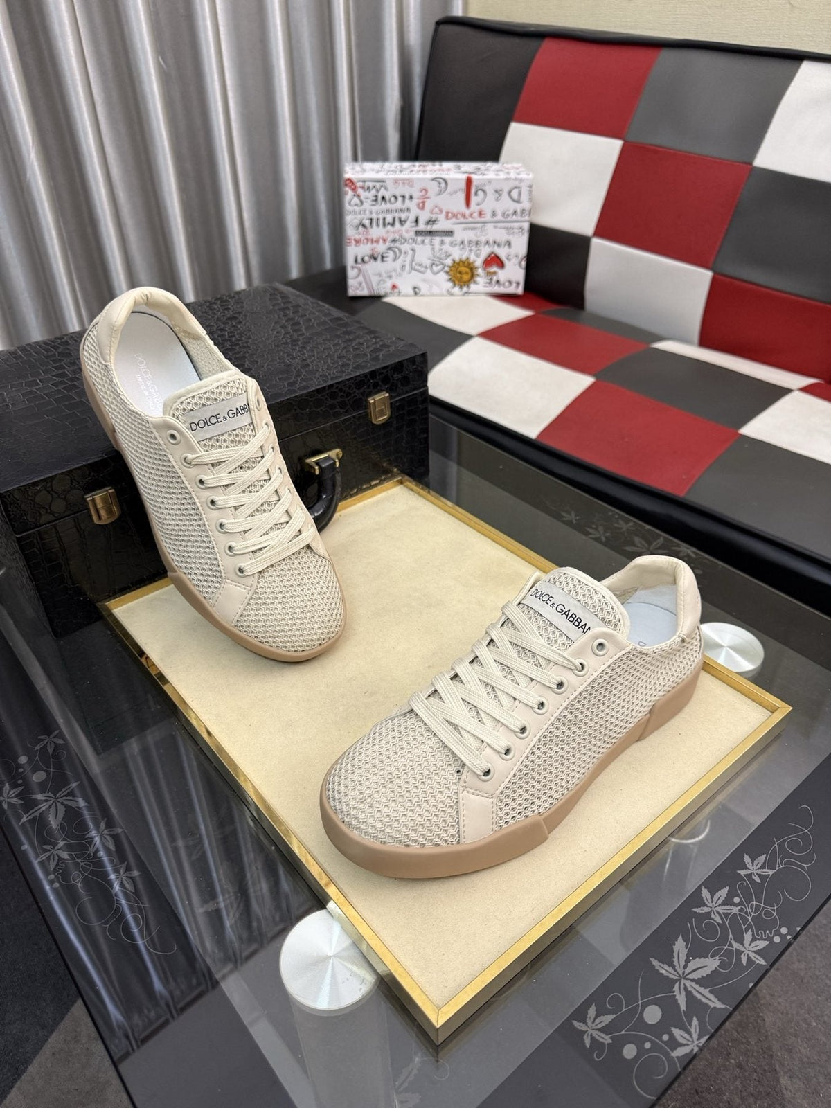 Dolce & Gabbana Perforated Low-Top Sneakers — front