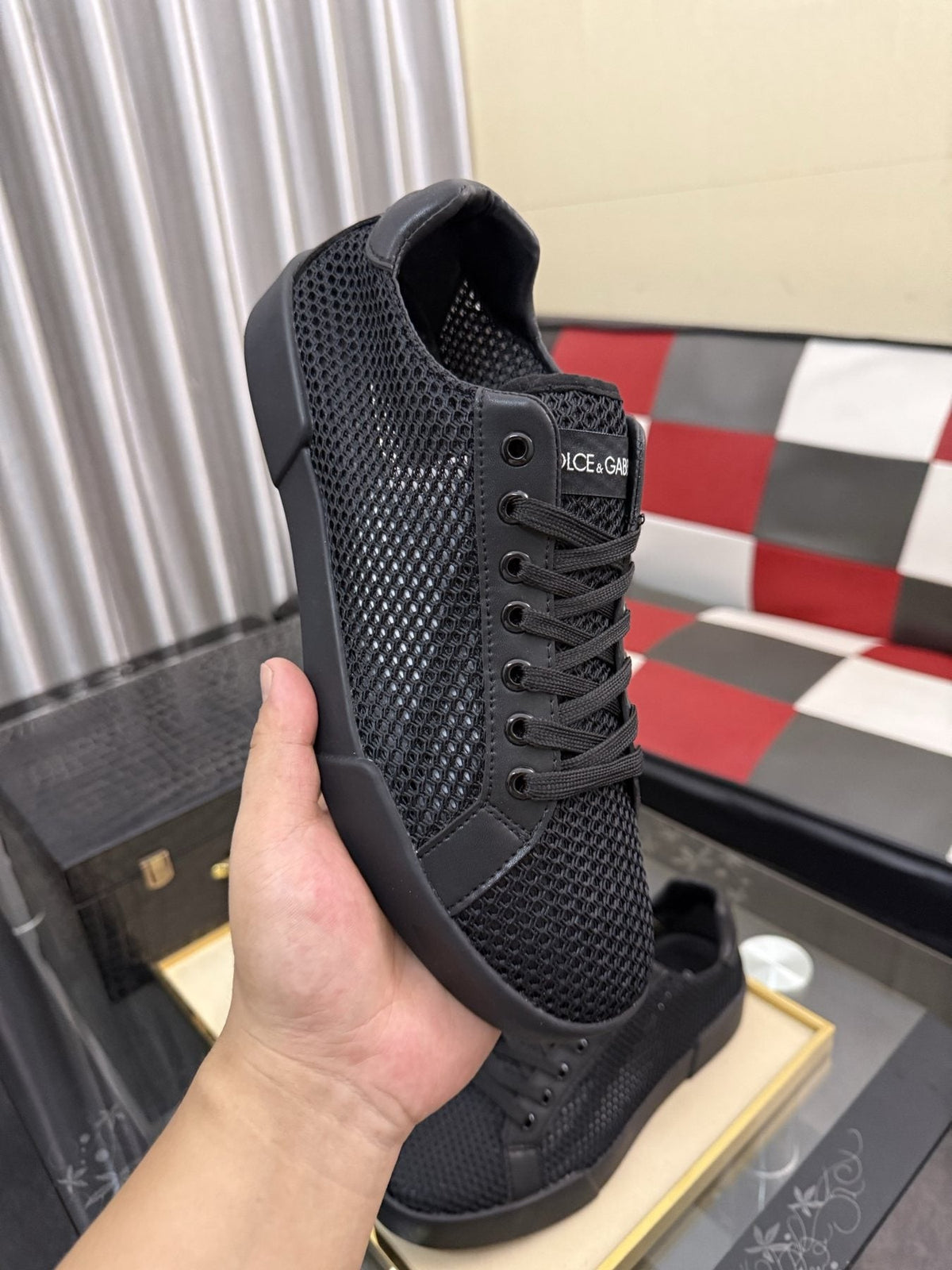 Dolce & Gabbana Perforated Low-Top Sneakers — front