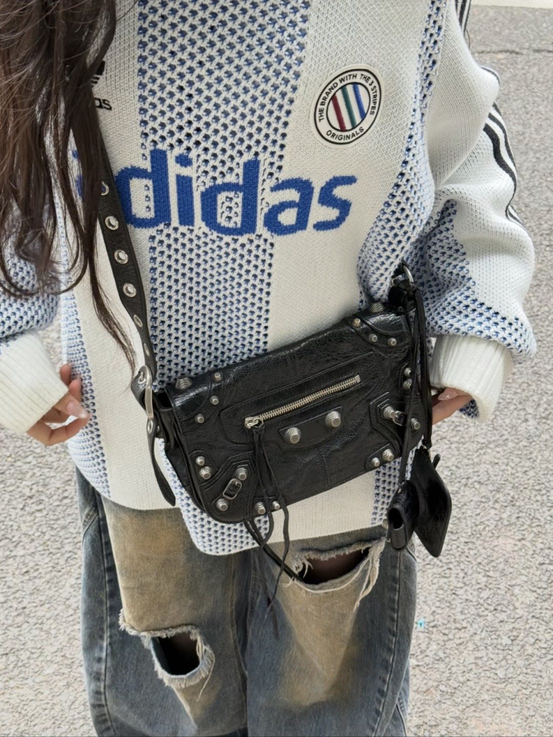 Balenciaga Le Cagole Studded Crossbody Camera Bag — hero