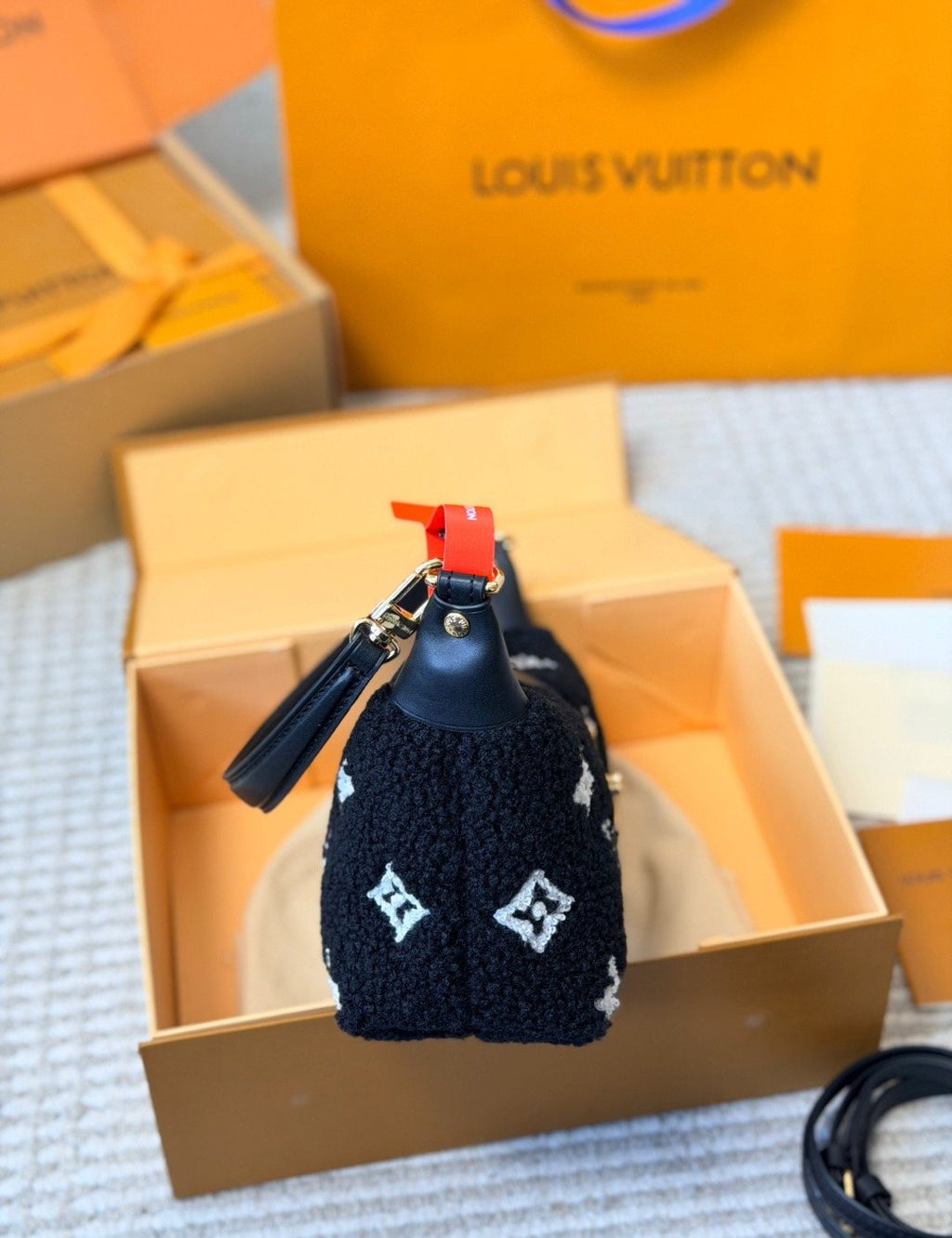 Louis Vuitton Monogram Plush Shoulder Bag — side