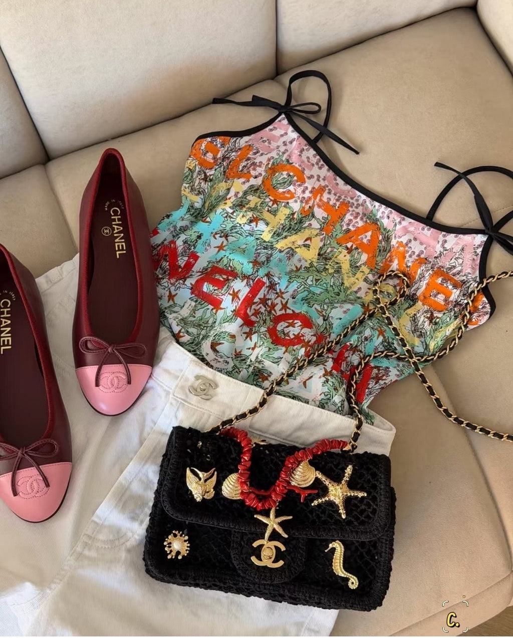 Chanel Coco Beach Woven Marine Charm Flap Bag — hero