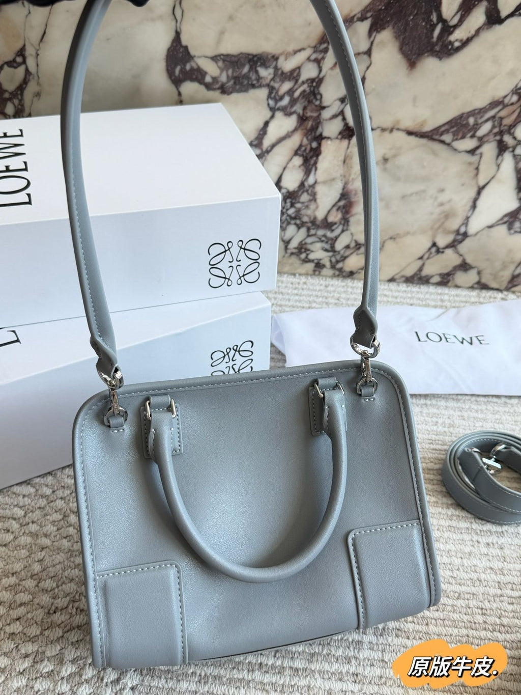LOEWE Amazona Top-Handle Shoulder Bag — back