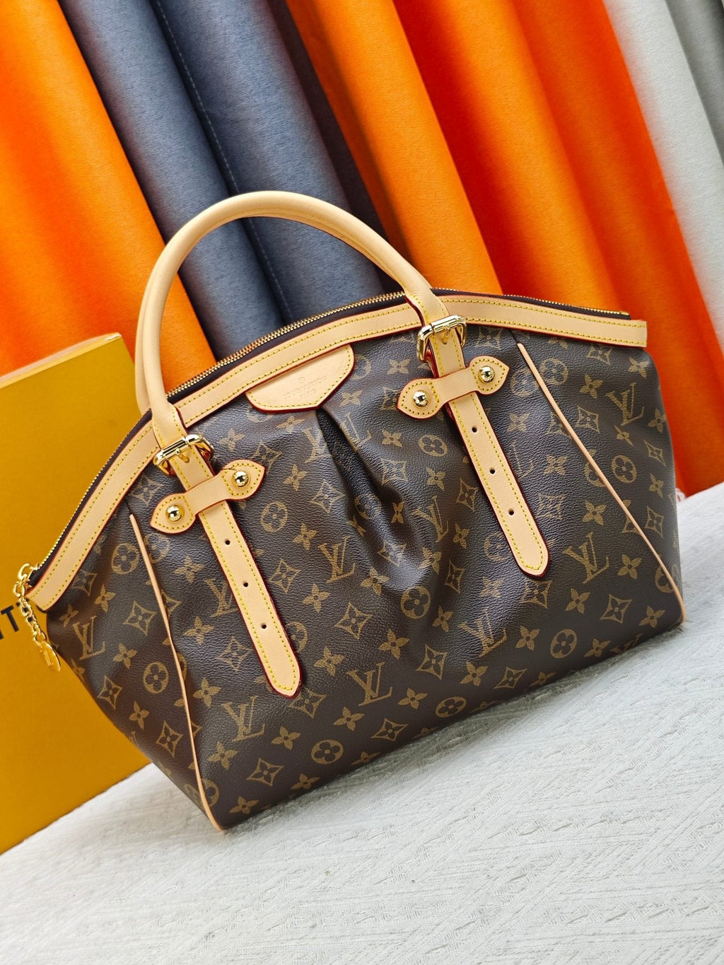 Louis Vuitton Tivoli Monogram Bowling Handbag — front