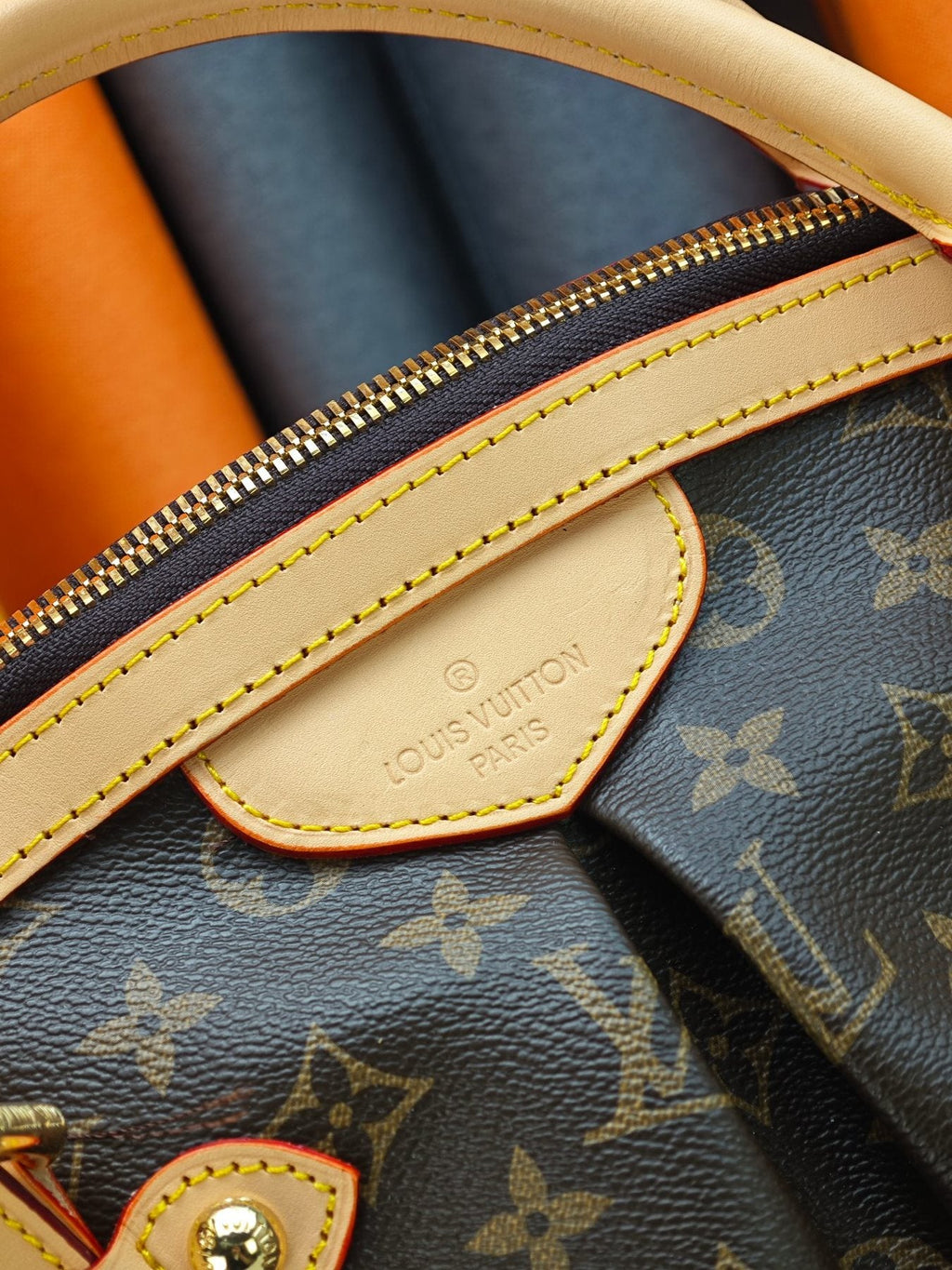 Louis Vuitton Tivoli Monogram Bowling Handbag — detail