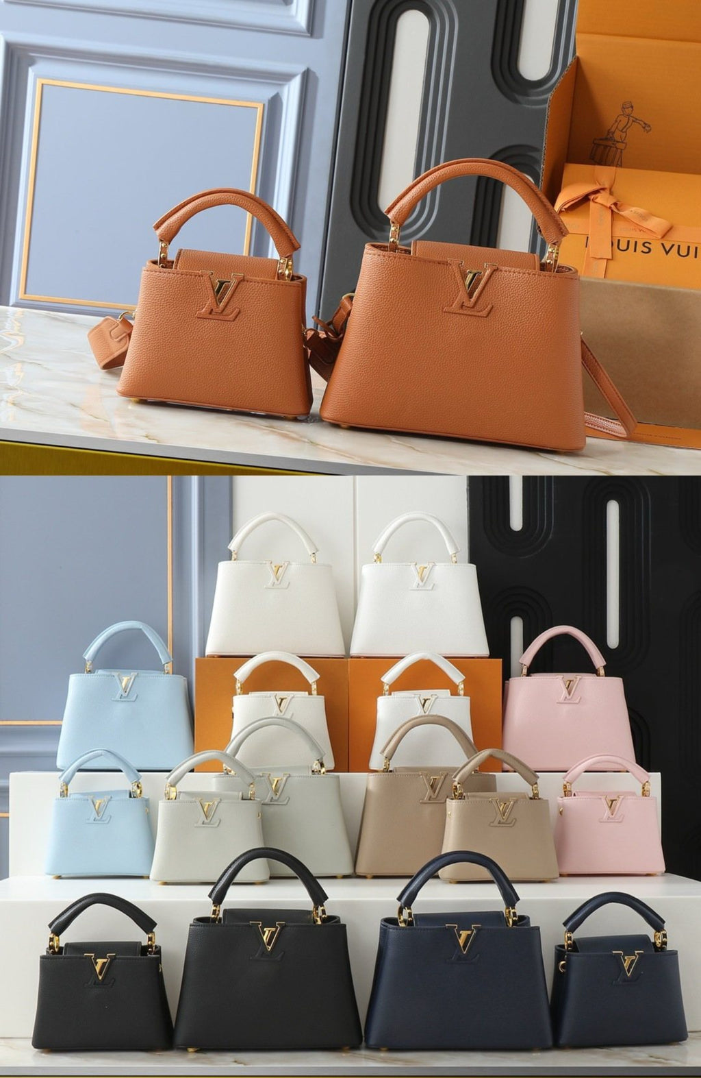 Louis Vuitton Capucines Top-Handle Handbag — comparison
