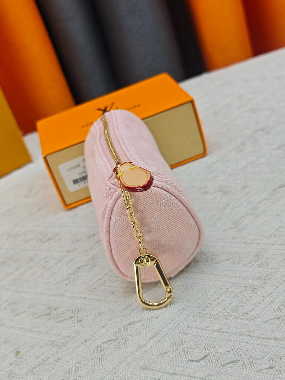 Louis Vuitton Speedy Trousse Monogram Denim Coin Pouch — side