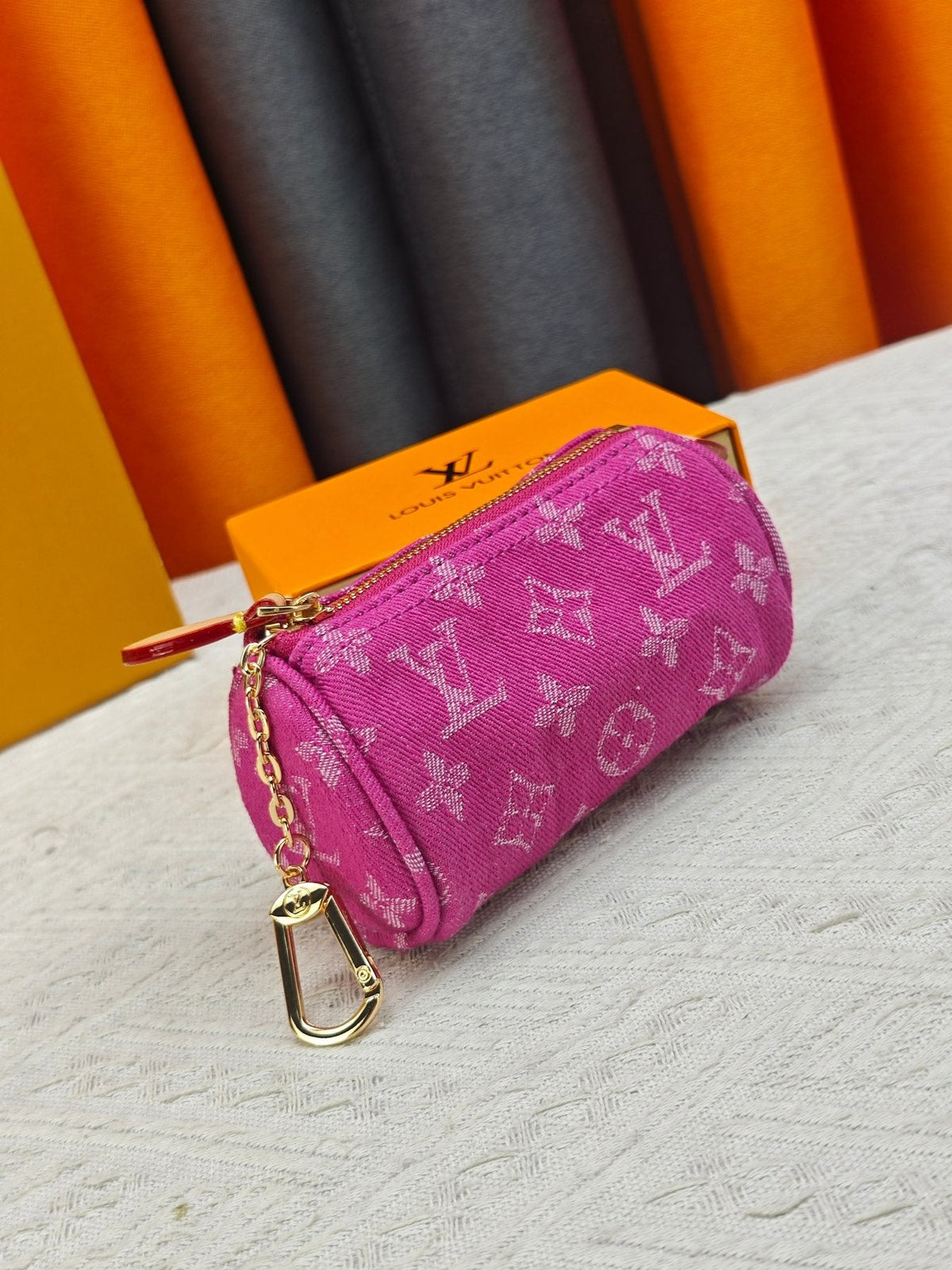 Louis Vuitton Speedy Trousse Monogram Denim Coin Pouch — back