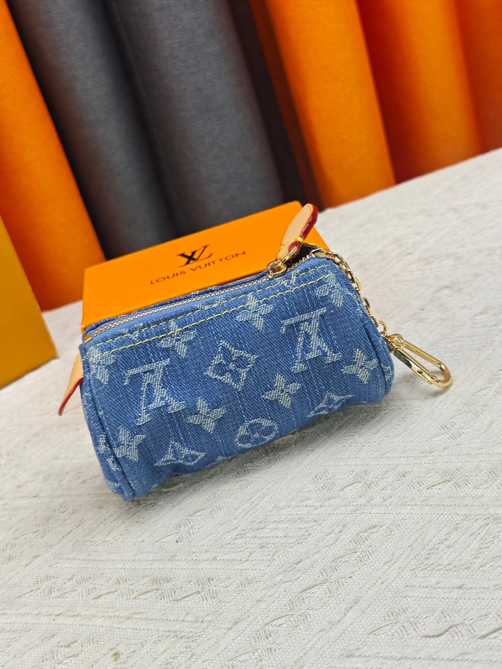 Louis Vuitton Speedy Trousse Monogram Denim Coin Pouch — back