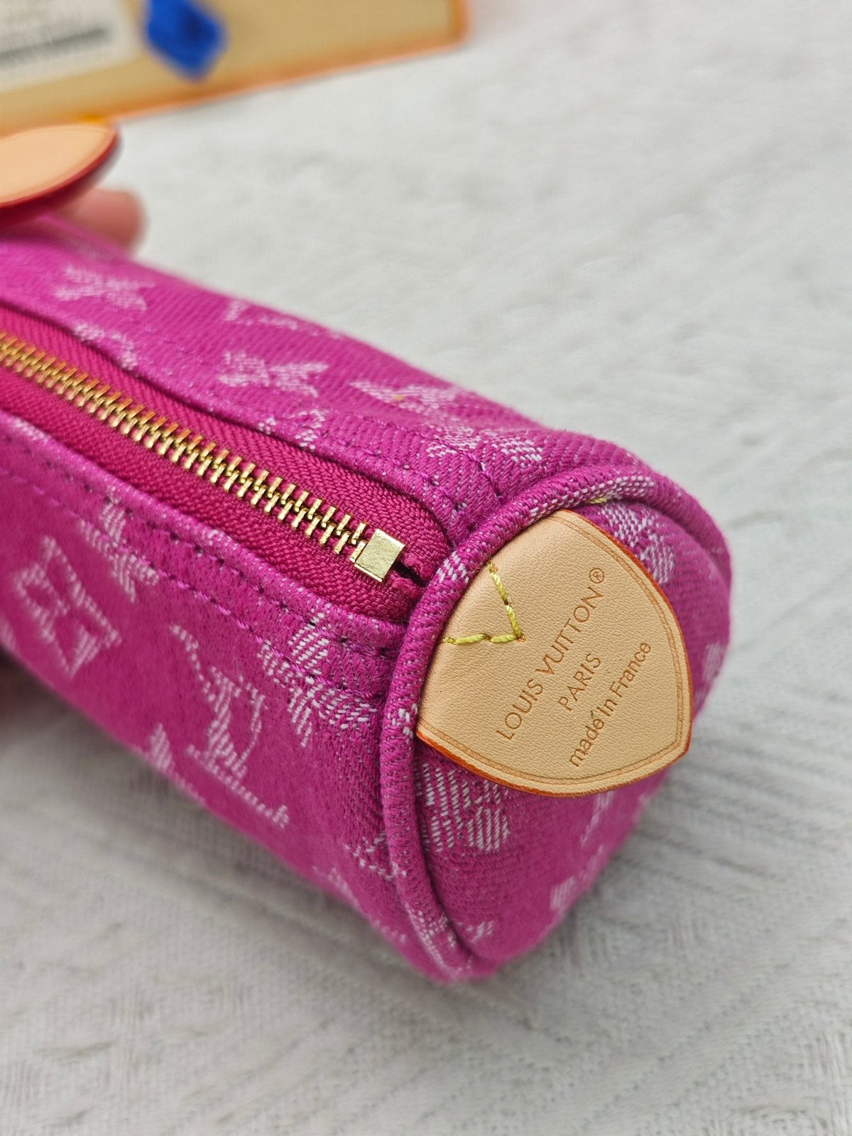 Louis Vuitton Speedy Trousse Monogram Denim Coin Pouch — detail