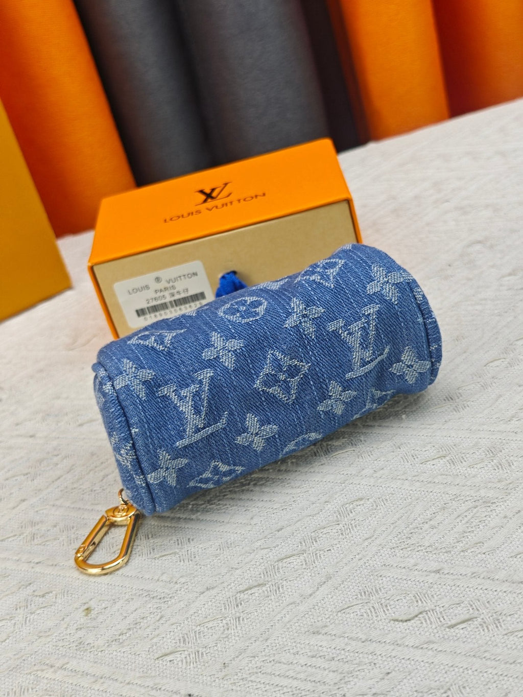 Louis Vuitton Speedy Trousse Monogram Denim Coin Pouch — hero
