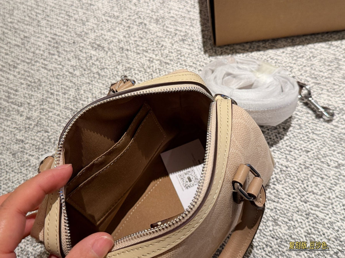 Coach Rowan Zip-Top Satchel Bag — front