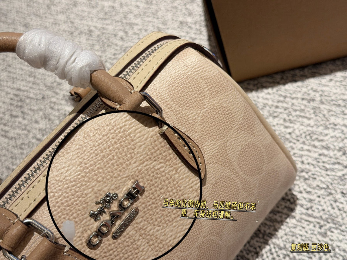 Coach Rowan Zip-Top Satchel Bag — detail