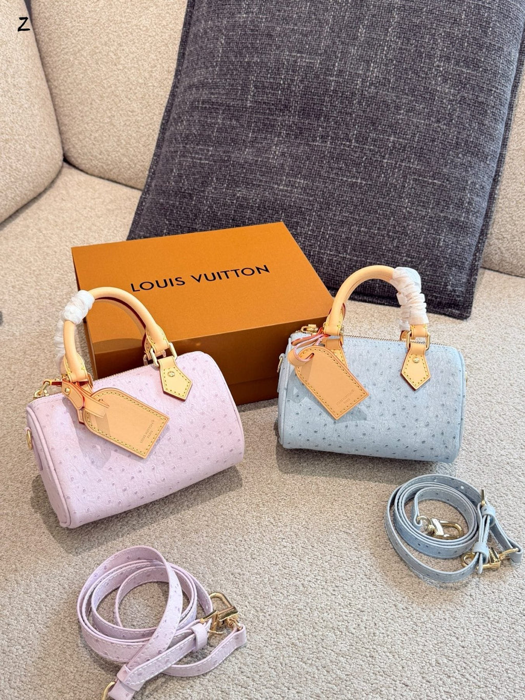 Louis Vuitton Speedy Embossed Monogram Top-Handle Bag — comparison