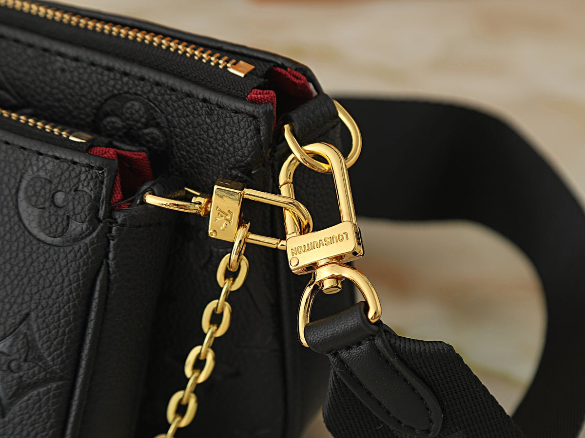 Louis Vuitton Multi Pochette Accessoires Embossed Shoulder Bag — detail