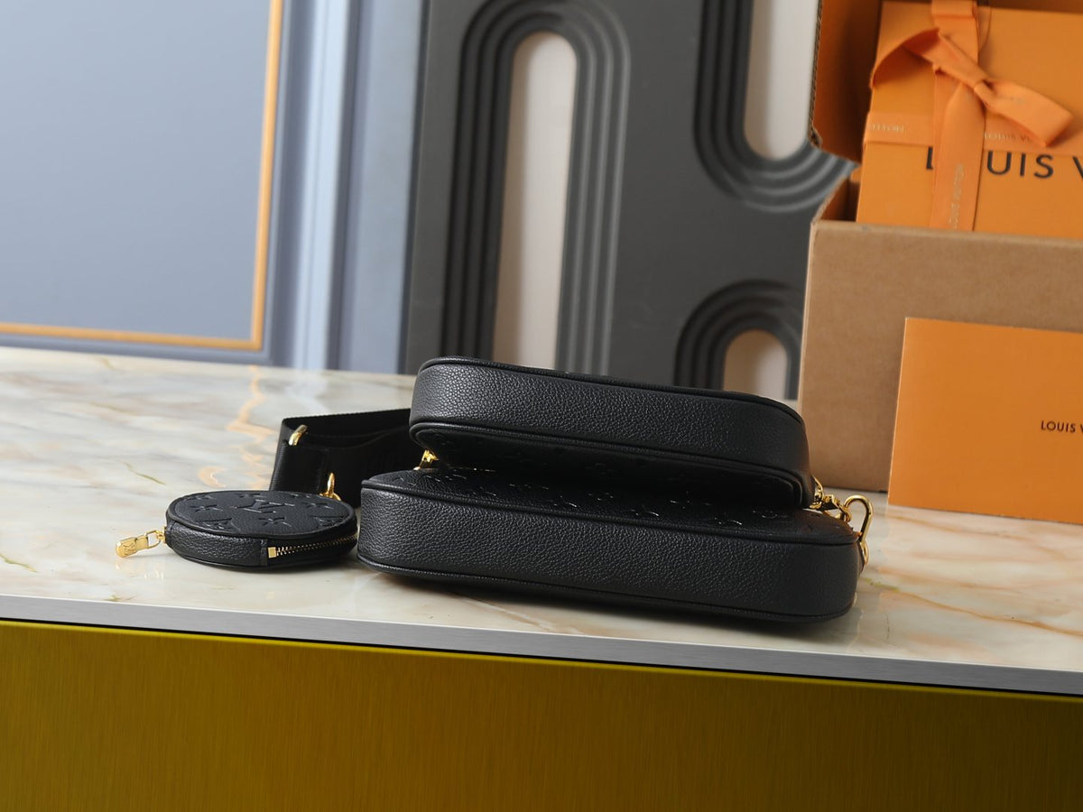 Louis Vuitton Multi Pochette Accessoires Embossed Shoulder Bag — detail