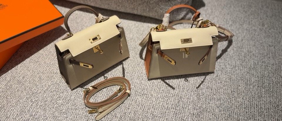 Hermès Mini Kelly Colorblock Top-Handle Bag — comparison