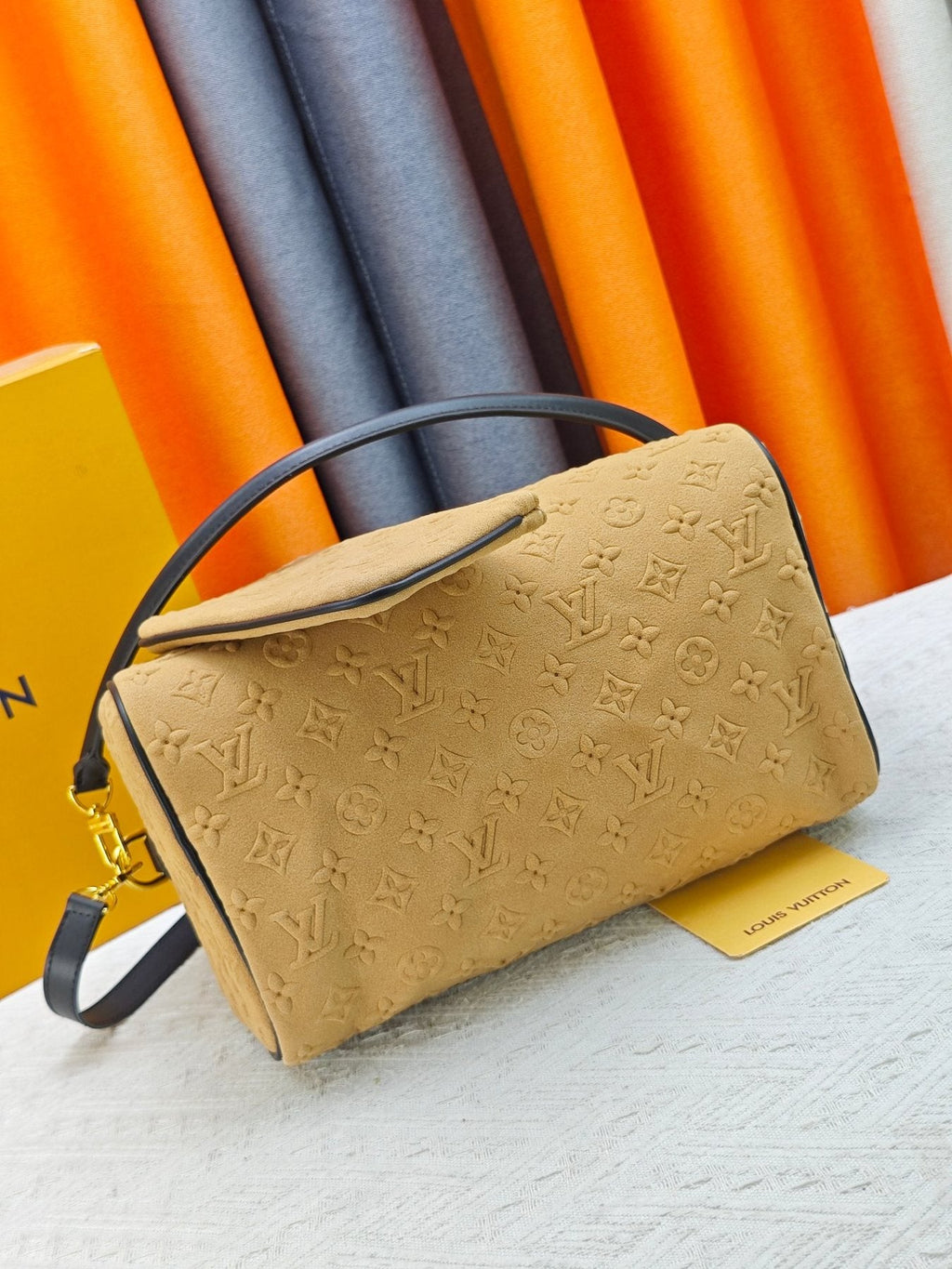 Louis Vuitton Speedy Soft Embossed Monogram Satchel — back