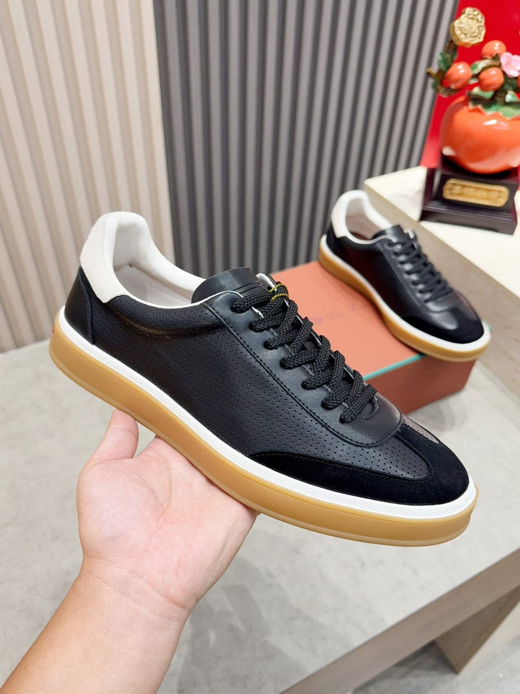 Loro Piana Tennis Walk Low-Top Sneakers — model