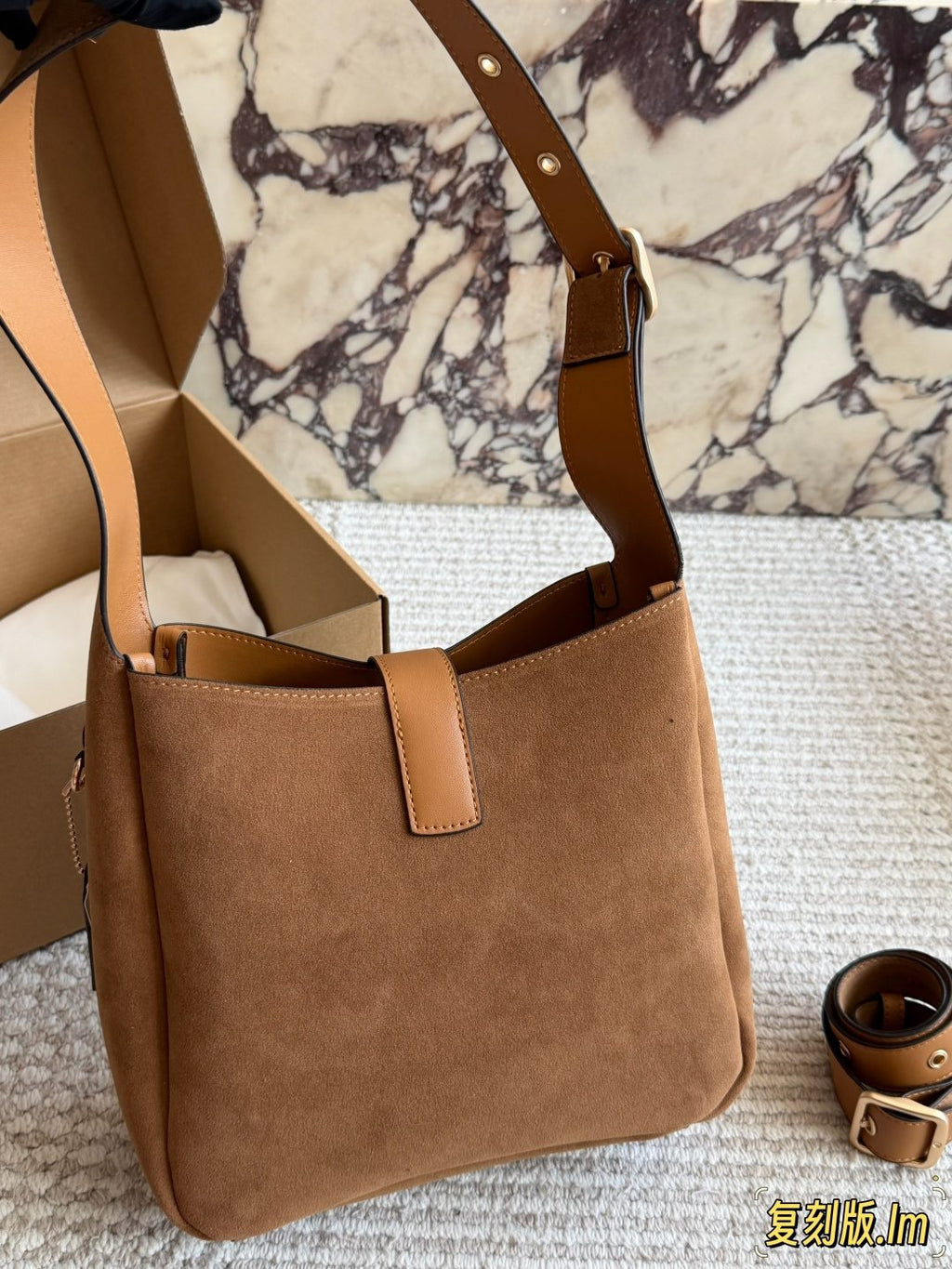 Coach Rounded-Tab Bucket Bag — back