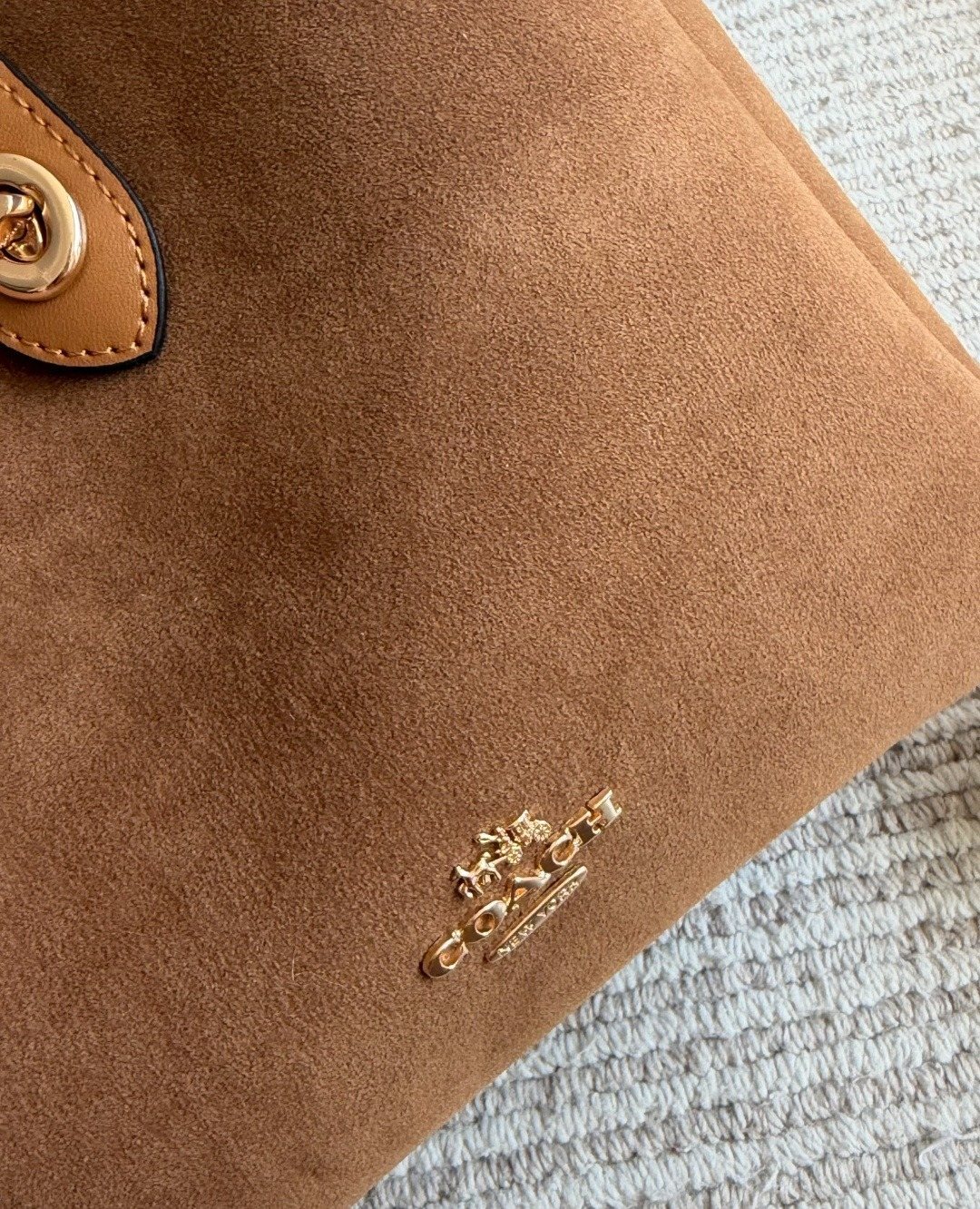 Coach Rounded-Tab Bucket Bag — detail