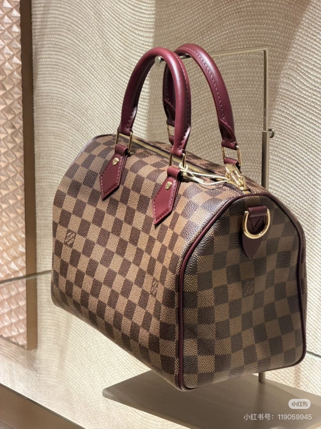 Louis Vuitton Speedy Damier Ebene Satchel — side