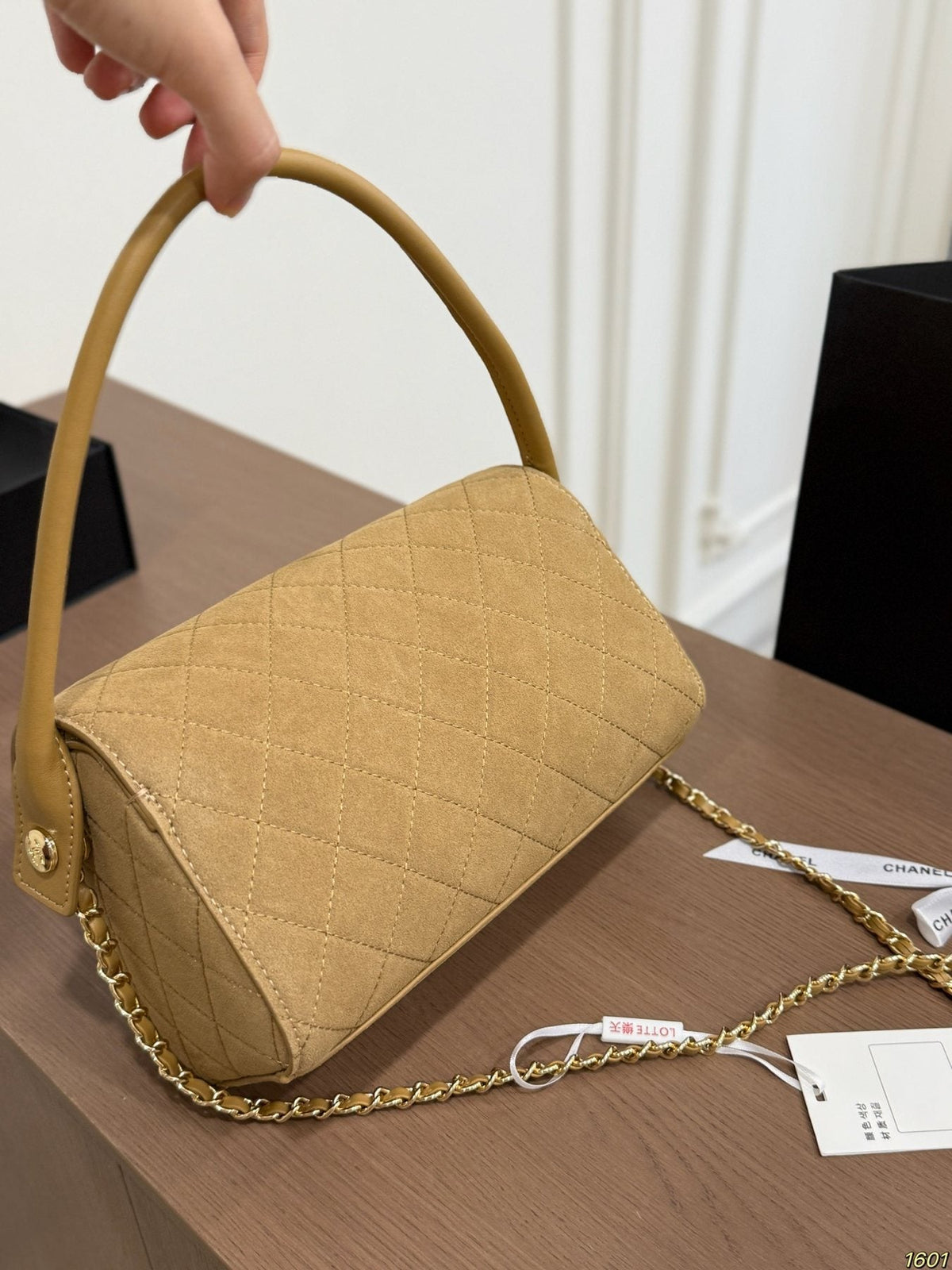 Chanel Quilted Bowling Shoulder Bag — back