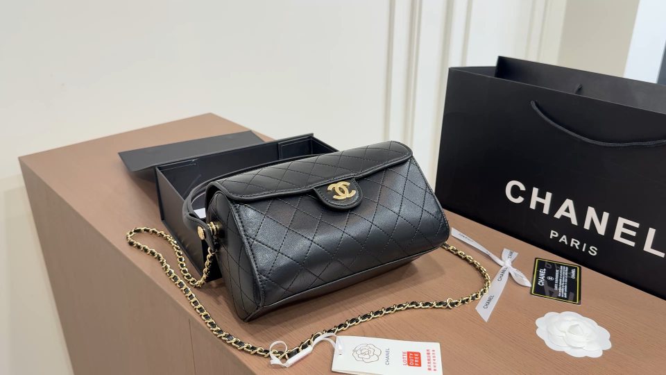 Chanel Quilted Bowling Shoulder Bag — hero