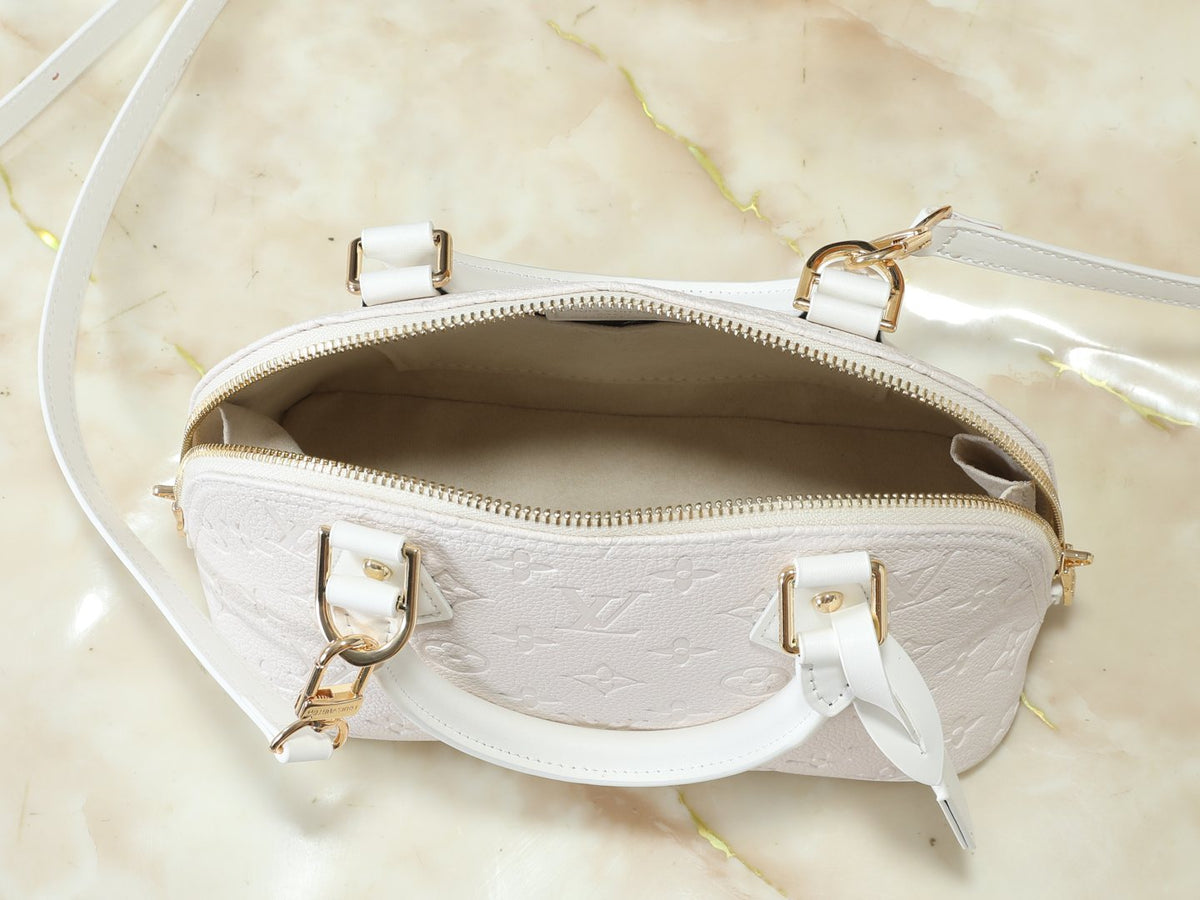 Louis Vuitton Alma BB Monogram Empreinte Bag — detail