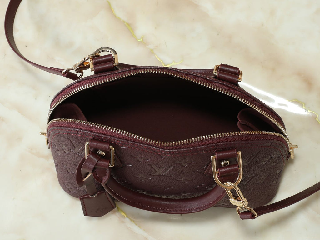 Louis Vuitton Alma BB Monogram Empreinte Bag — detail
