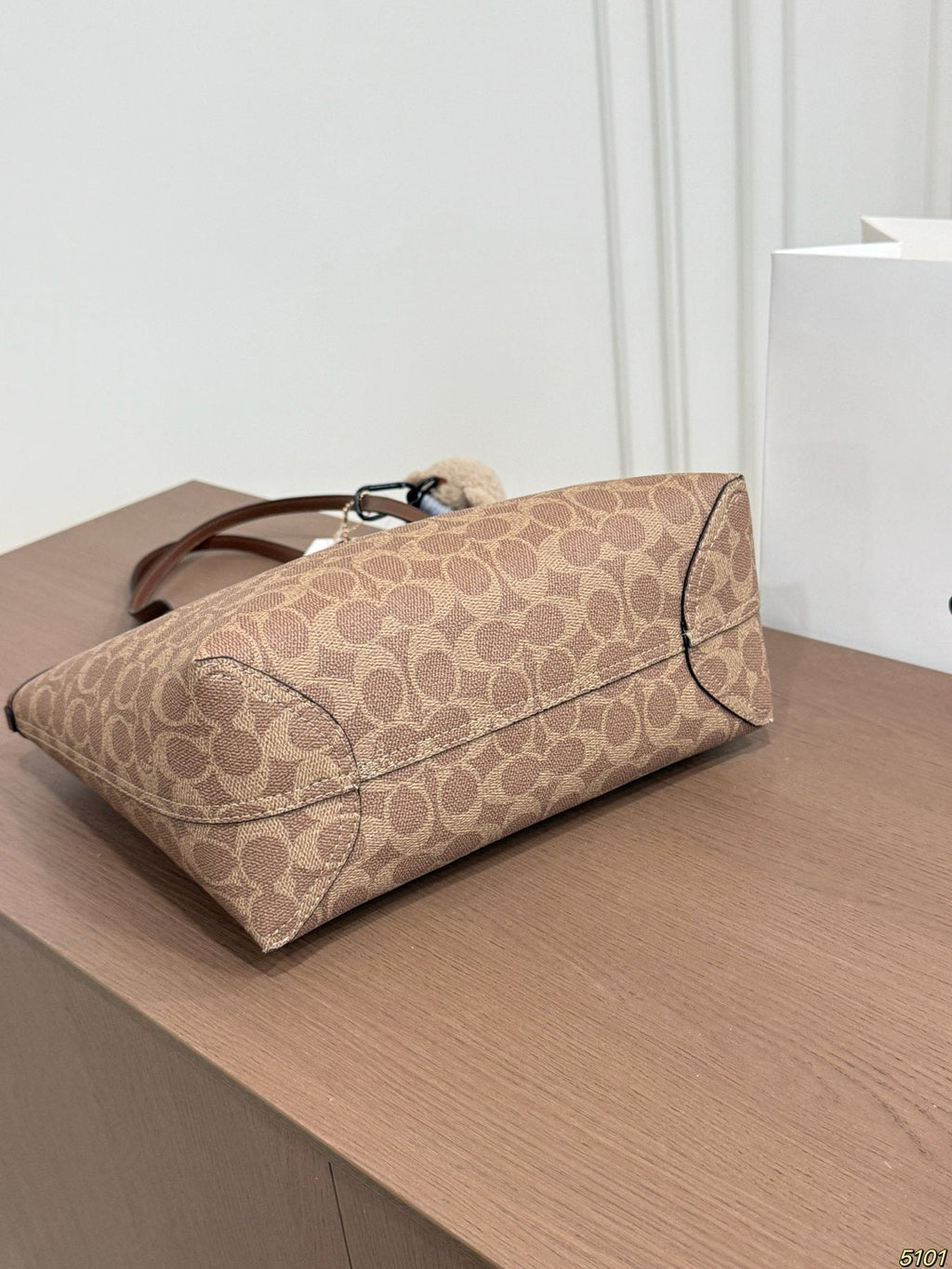 Coach Patterned Tapered Tote Bag — detail