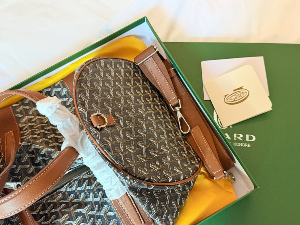 Goyard Barrel Duffel Bag — detail