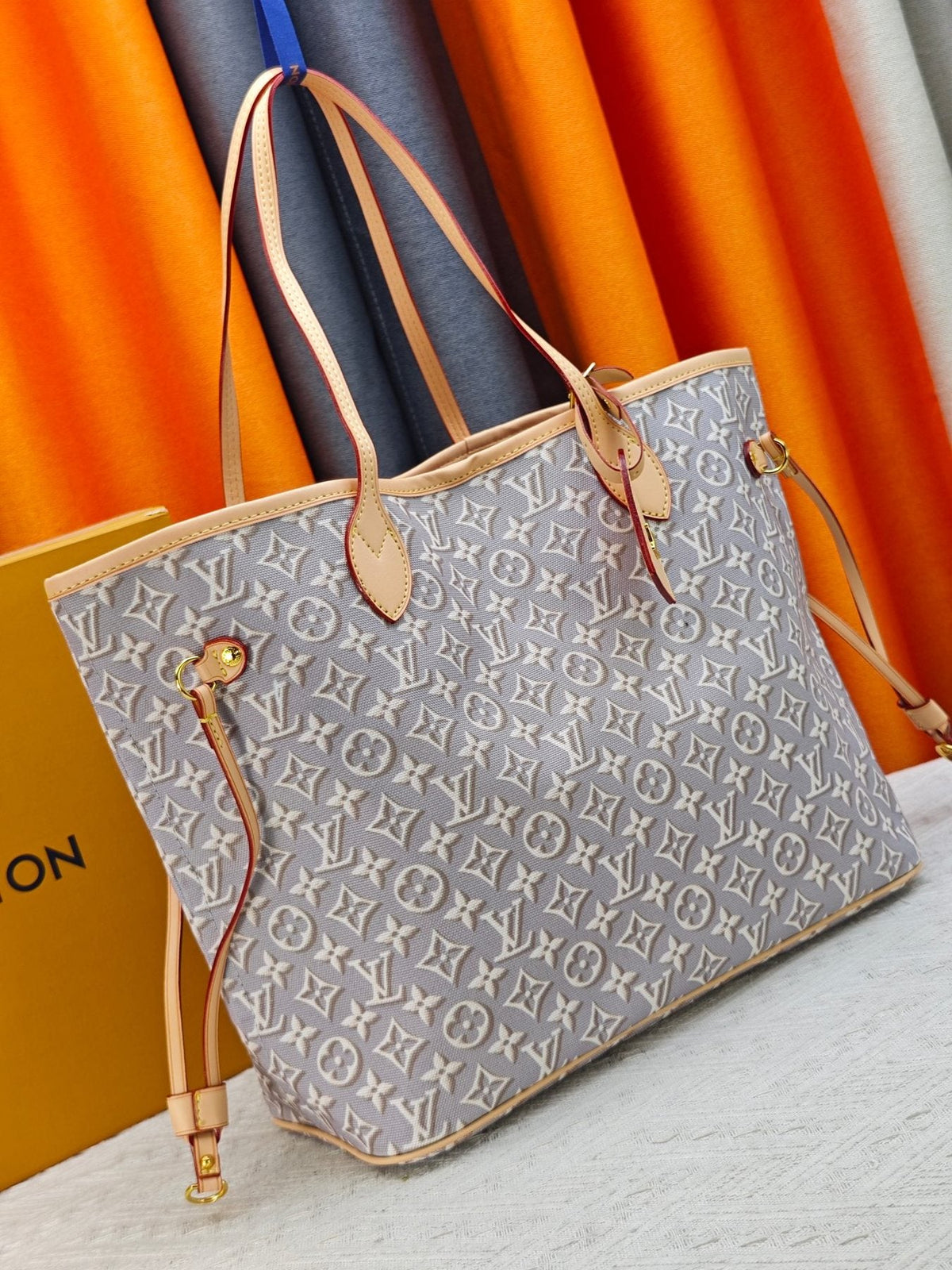 Louis Vuitton Neverfull Monogram Denim Tote — back