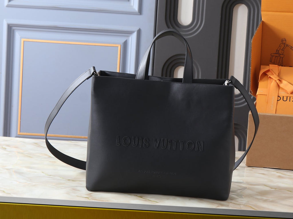 Louis Vuitton Shopper Black Tote Bag — hero