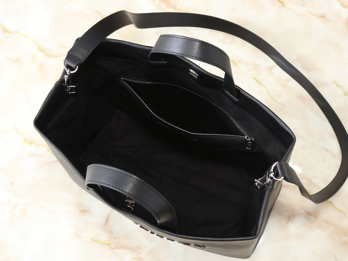Louis Vuitton Shopper Black Tote Bag — detail