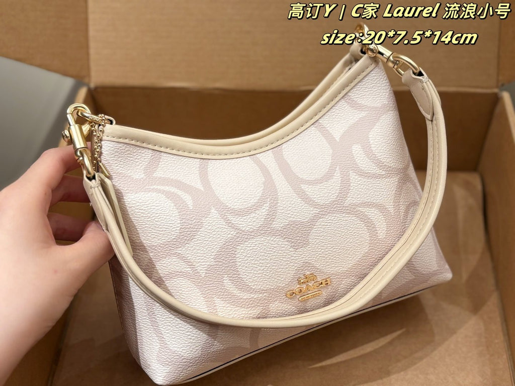 Coach Laurel Signature Hobo Bag — front